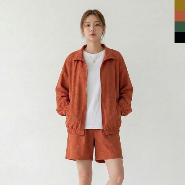 GSS 1021W 여자 시어서커 쿨 썸머 바람막이 자켓 점퍼