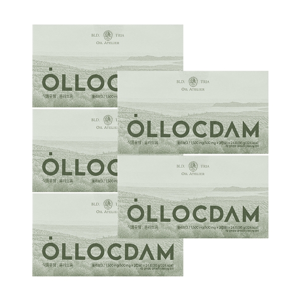 올록담 올리브3 1500mg x 24포 x 5박스 /Hb