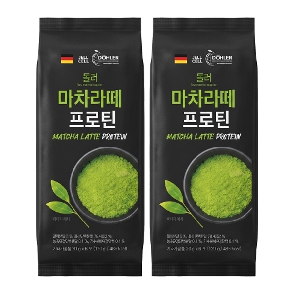 돌러 마차라떼 프로틴 20gX6포X2개