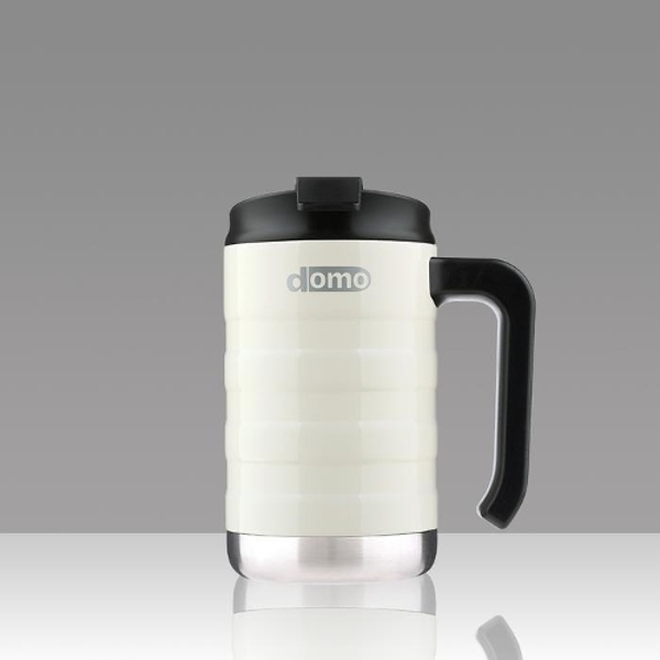 [도모] 스텐 이중 손잡이 텀블러 아이보리 470ml