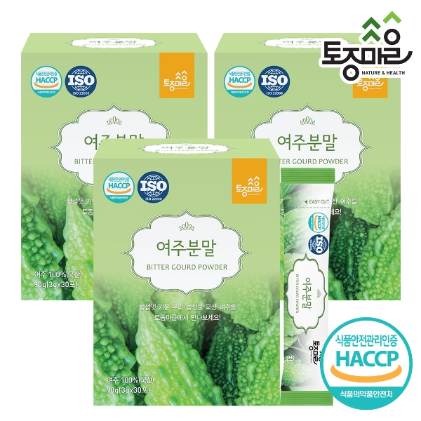 프리미엄 국산 여주분말 30스틱 X 3개 2+1 HACCP인증 3개월