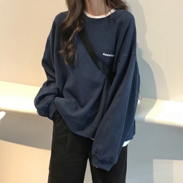 여성 루즈핏 봄 가을 데일리 맨투맨 SSH-093