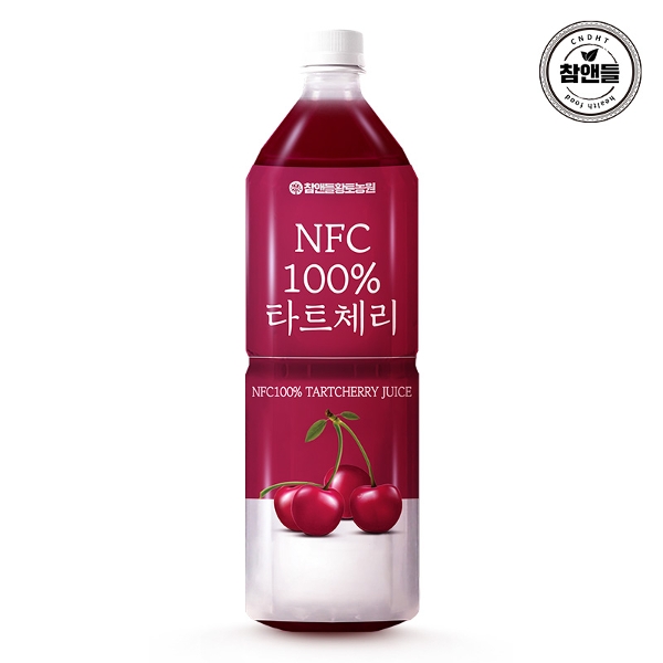 참앤들황토농원 몽모랑시 NFC착즙 타트체리주스 1L 1병