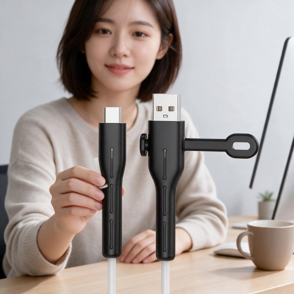 충전선 케이블 단선방지 헤드 커버 모바일 기기 고속충전 관리 용품 5SET