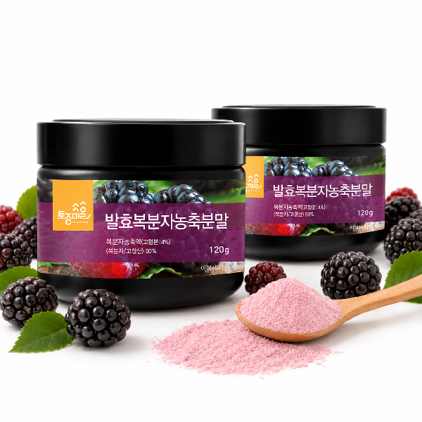 [토종마을]발효복분자농축분말 120g X 2개 복분자가루