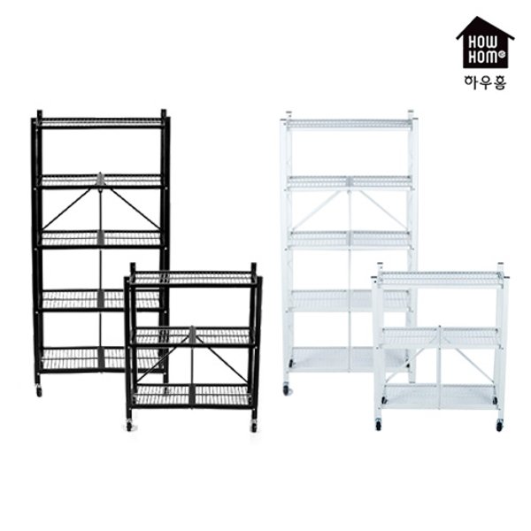[노루하우홈] 폴딩 선반 5단 + 폴딩선반 3단
