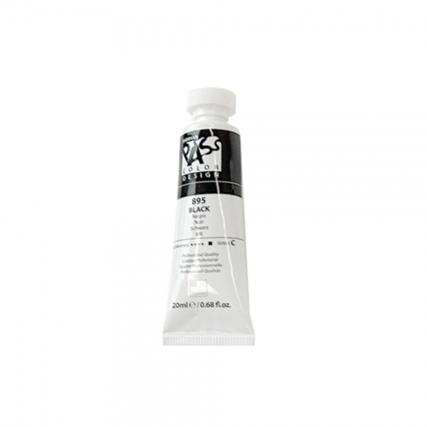 f20 152409 신한 패스컬러물감 낱색 C 20ml 895 블랙 1개 1개입