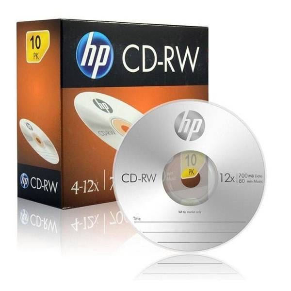 HP Media CD-RW 700MB (1P 슬림 케이스) 10장