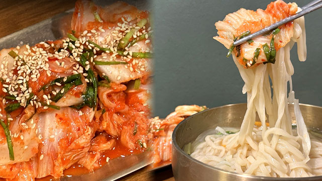 명동칼국수 5인분+마늘김치 1kg 세트