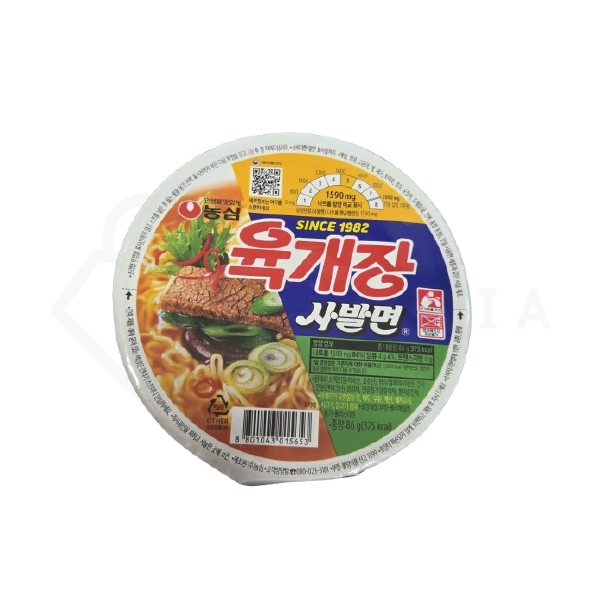 농심 육개장 사발면86g 12개