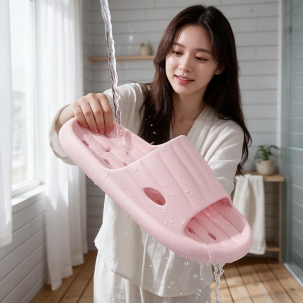 욕실 슬리퍼 물빠짐 실내화 샤워실 베란다 화장실 미끄럼방지 남여 커플 5컬러