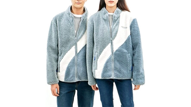 공용) 절개 배색 보아 하이넥 집업_AL4WIZ848-MB
