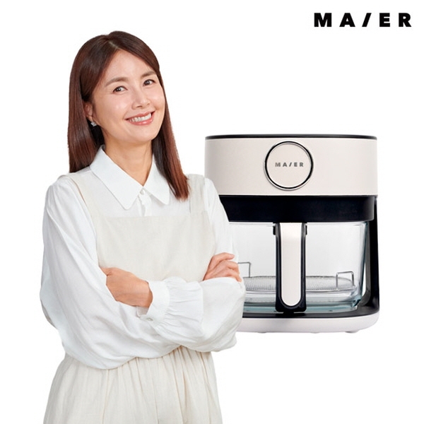 ★방송에서만★마이어 글라스 에어프라이어 대용량5.2L (오븐장갑+받침대+실리콘패드+레시피북)
