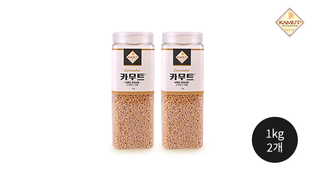 [이쌀이다] 카무트 1kg X 2개 (용기)