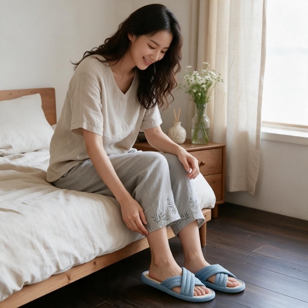 여성 메쉬 슬리퍼 여름 실내화 사계절 사무실 거실 학생 기숙사 학교 욕실