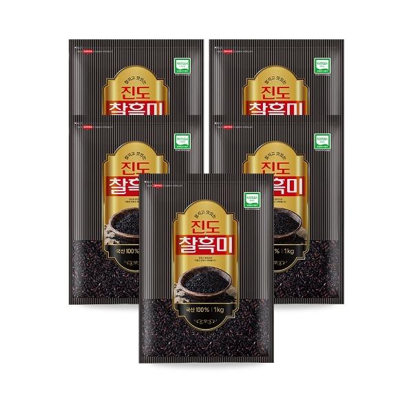 [이잡곡이다] 국산 찰흑미 1kg x 5봉