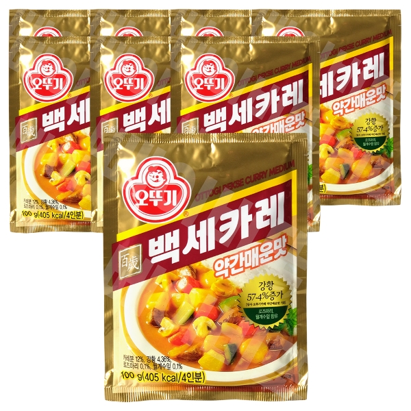 오뚜기 백세카레 약간매운맛 100g 6개